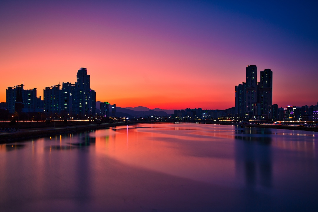  Taehwa River in Ulsan, South Korea 